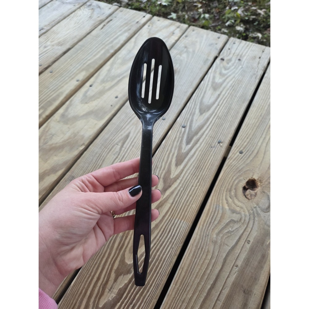 Vintage Tailor‎ Made Black Nylon Slotted Spoon Heat Resistant